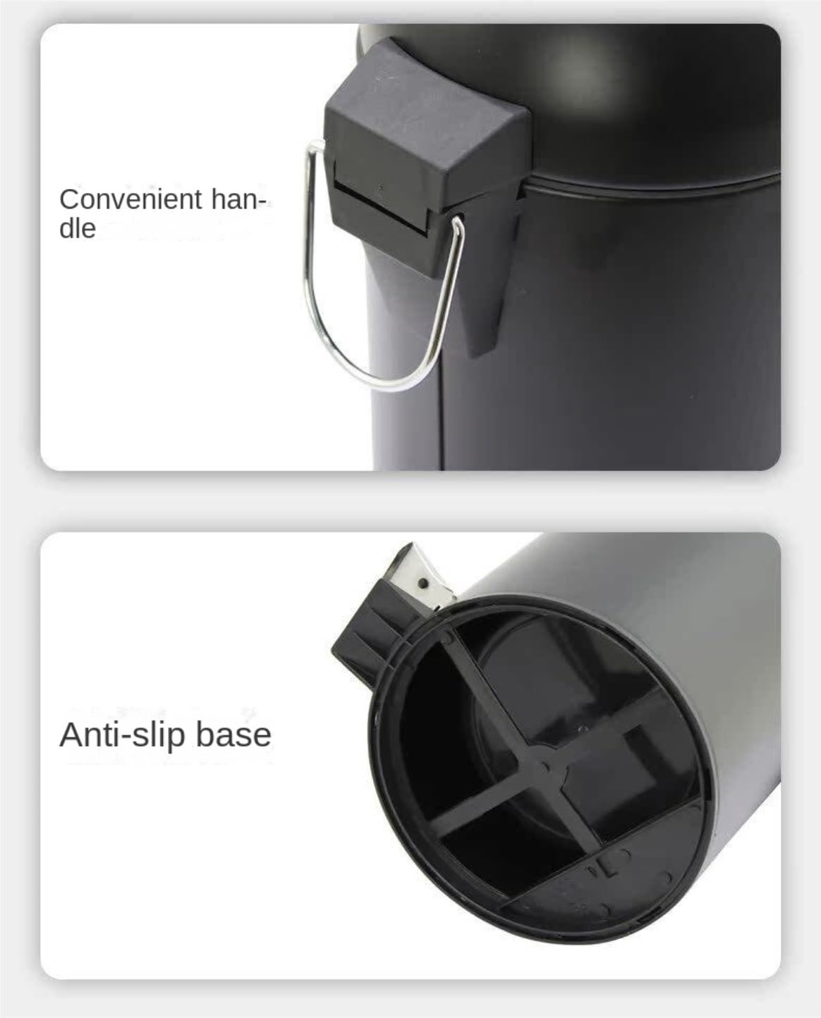 Pattumiera – Design moderno Pattumiera Rotonda Con Pedale, Secchio Interno Rimovibile For Cucina E Bagno Pattumiera Multipat