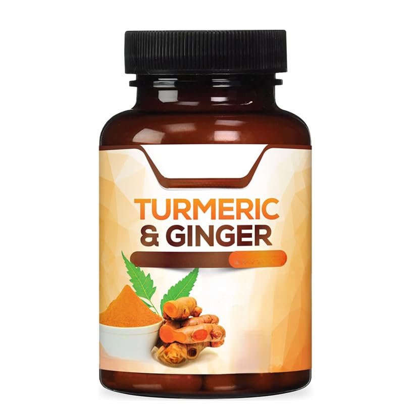 Curcumina con estratti biologici di curcuma, zenzero, piperina e pepe nero per un assorbimento ottimale, vegetariano, non OGM, senza glutine