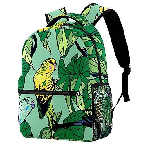 Sac à dos enfants perruche en tissu sergé solide et léger