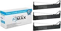 Vista 1 de Compatible Replacement for Datasouth Documax A3300/A6300/C3300/C6300/N6300/T3300/T6300 Black Printer Ribbons (3/PK) (104443_3PK)