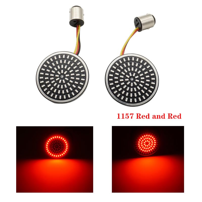Faro Posteriore Stop Running Copriobiettivo Da 2 Pollici 1156 1157 Indicatori Di Direzione A LED Anteriori Lampadine A Per Touring Per Dyna Per Softail Per Sportster