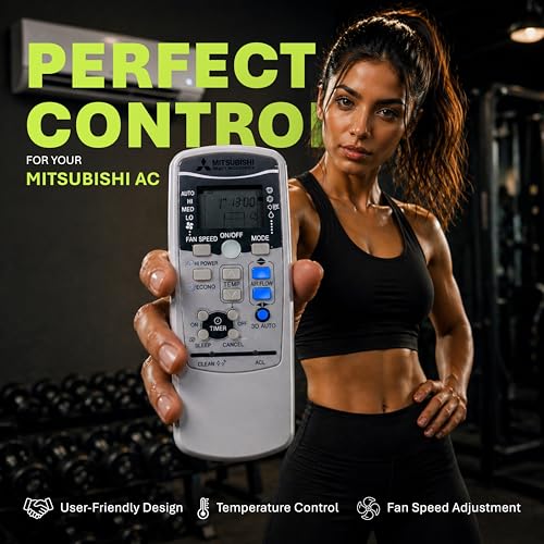 Image of Electronic Spices AC Remote | Compatible with Mitsubishi AC (Model AC-25) with AAA Batteries