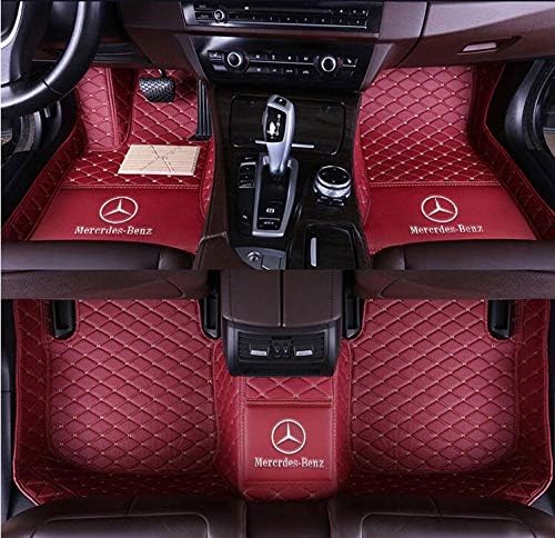 Fit for Mercedes-Benz E Series E200 E250 E300 E350 E400 E500 E550 E63 E63AMG w211 w212 w213 c207 c238 2003-2019 sedan convertible coupe leather Auto Mats Luxury Leather Waterproof Floor mats LOGO