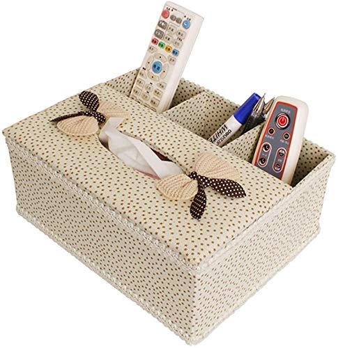 Preisvergleich Produktbild Taschentücherbox, Creative-Aufbewahrungsbehälter mit 3 Gittern, Box Multifunktionale Schöner Serviette Box, ist ideal for Haus, Büro und Auto Automobil Unter Verwendung von (24 × 20 × 10 cm) - Praktis
