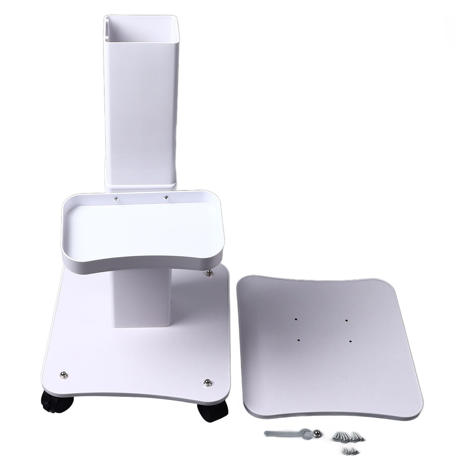 Dpofirs Laborwagen, Schönheitswagen mit Rädern, Rollender Laborwagen, Mobiler Wagen, Rollender Klinikwagen mit Tablett, 220 Lbs Tragfähigkeit, für Labor, Klinik, Schönheit und Salon