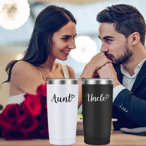 Aunt-Uncle-Gifts-Aunt-and-Uncle-Travel-Tumbler-Set-of-2-Christmas-Birthday-Gifts-for-Aunt-Uncle-form-Nephew-and-Niece-20-Oz-Stainless-Steel-Insulated-Travel-Tumbler-with-Lid-Black-and-White Aunt Uncle Gifts Aunt and Uncle Travel Tumbler Set of 2 Christmas Birthday Gifts for Aunt Uncle form Nephew and Niece 20 Oz Stainless Steel Insulated Travel Tumbler with Lid Black and White