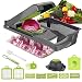 Produktbild Aoweika Gemüseschneider, 13 in 1 Zwiebelschneider Gemüsehobel Mandoline Slicer Kartoffelschneider Obstschneider Zwiebel Zerkleinerer Ideal zum Hobeln von Obst und Gemüse
