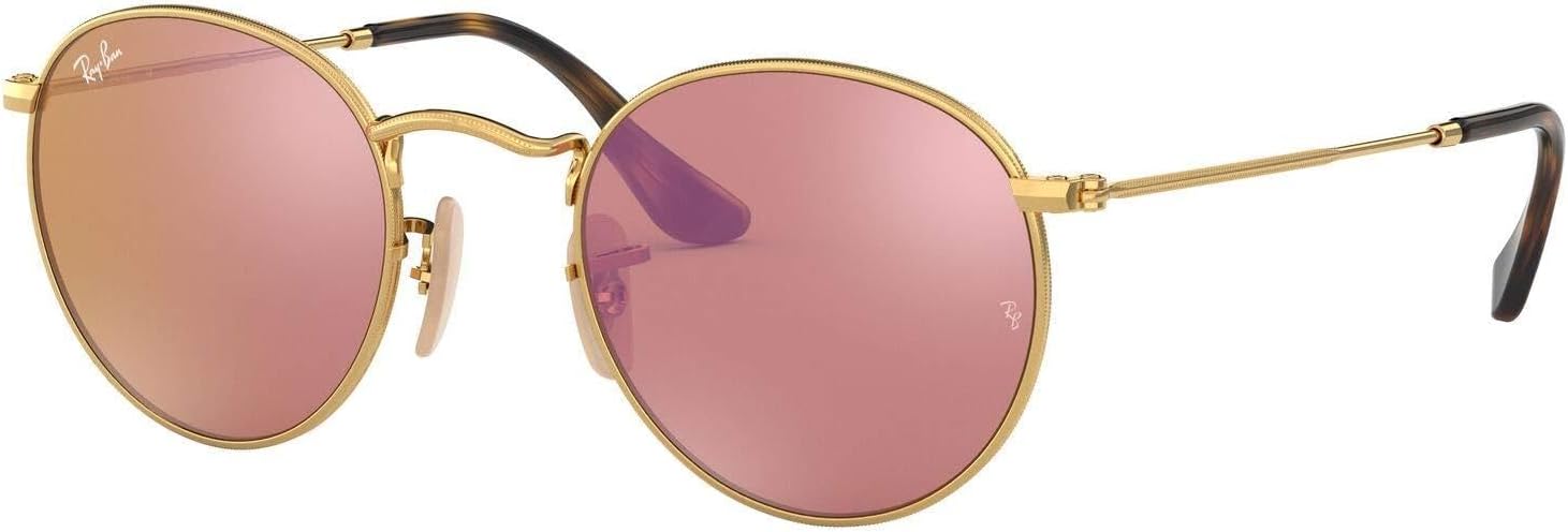 Ray-Ban Unisex Rb3447n Round Flat Lens Round Sunglasses