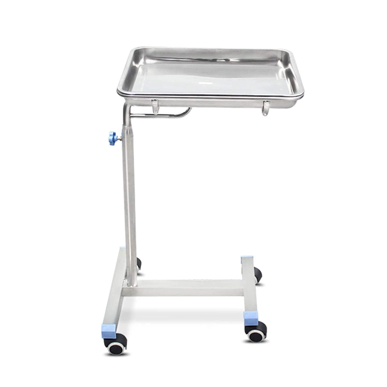 TKJfdTY Kitchen Storage Trolley Rolling Tool Trolley Cart With Storage Tray,Shelf Stainless Steel Rolling Cart With Wheels For Kitchen,Home,Medical,A