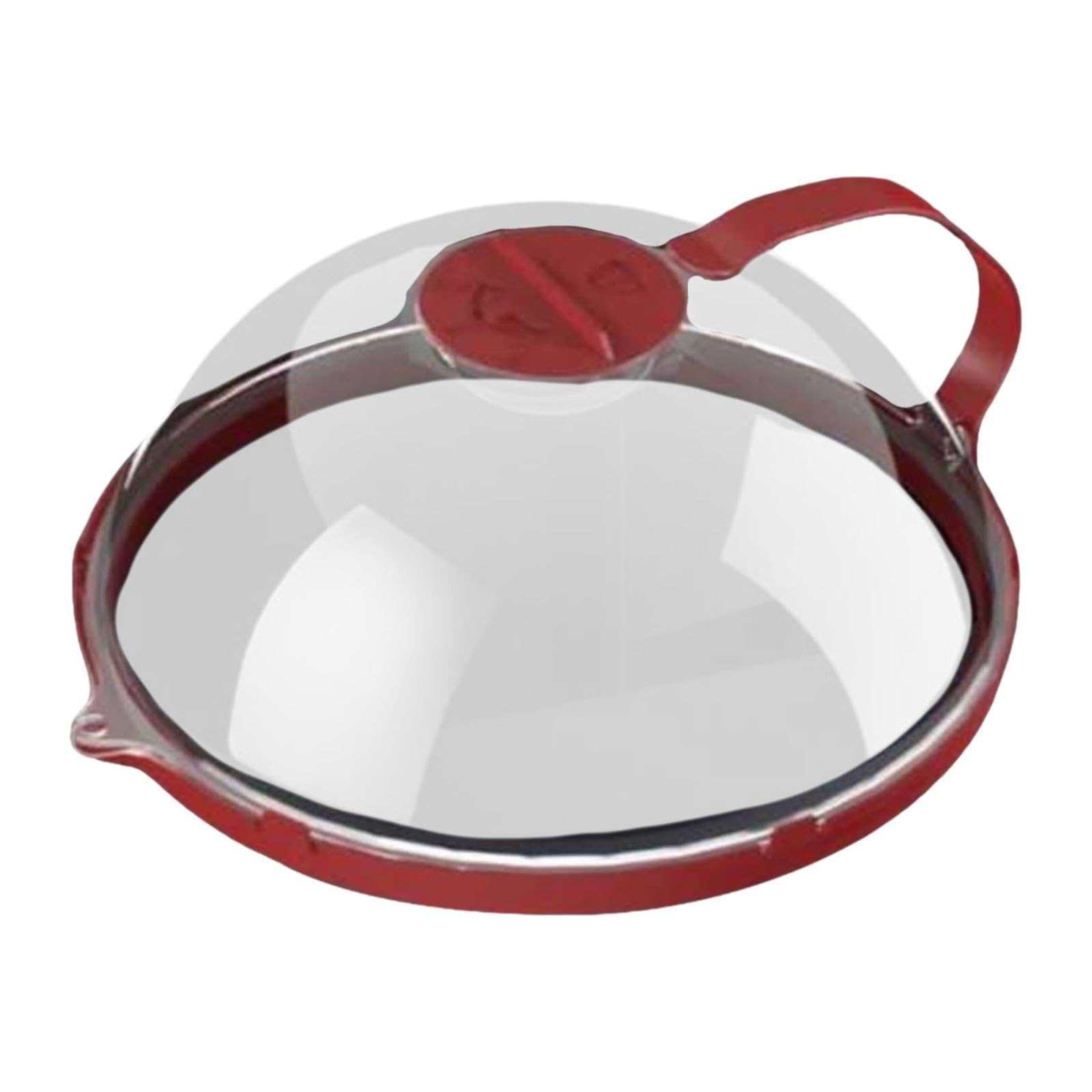 Microwave Splatter Cover for Food Portable House Items Microwave Plate Cover Red Cover with Drain-image-8