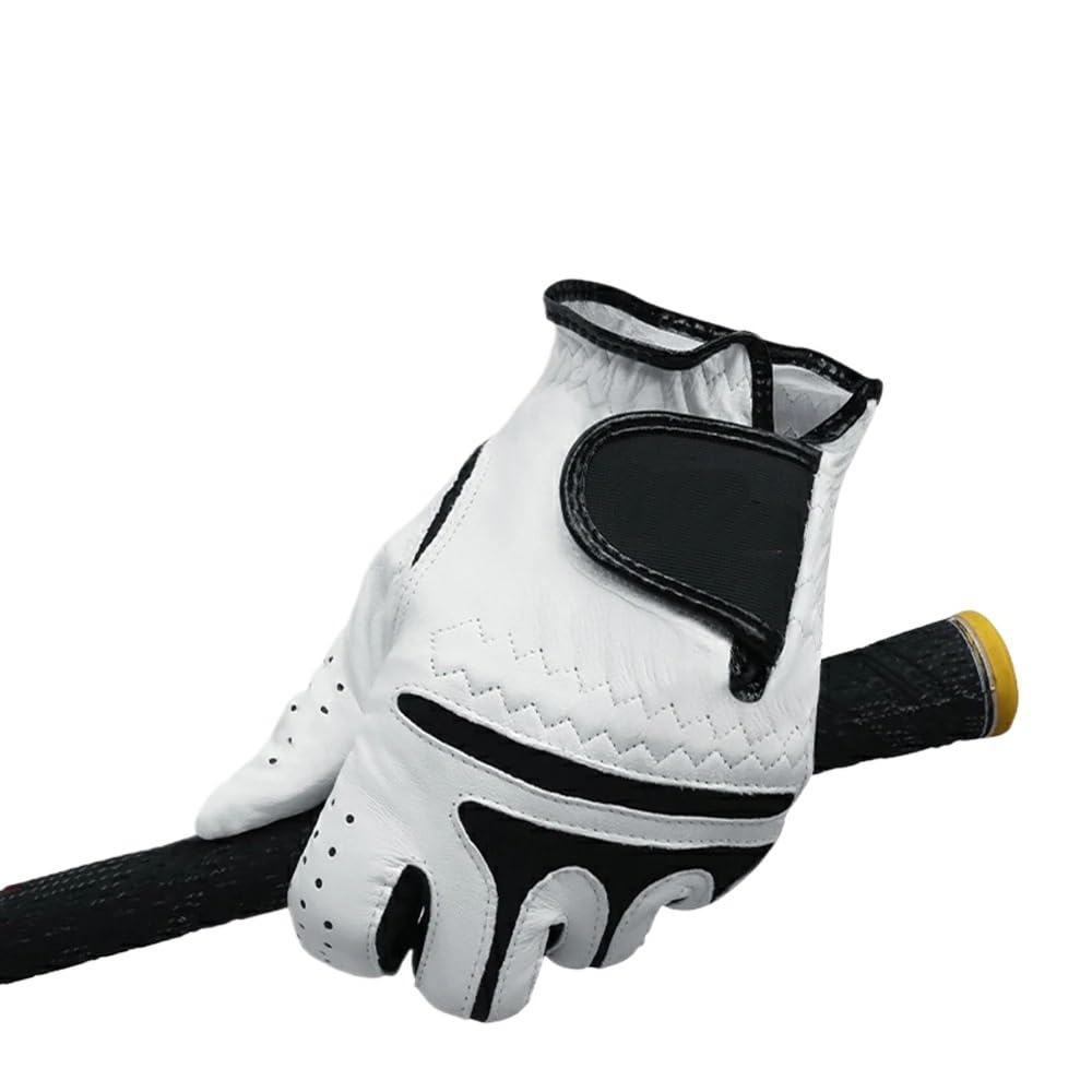 Regulowany golf dla mężczyzn, odporny na zużycie, wygodny, owcza skóra, dla praworęcznych lub leworęcznych, akcesoria sportowe (biały, 24)