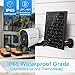 HFWS Solar Powered Security Wireless Camera,Support Alexa and Google Voice,2-Way Audio,Night Vision,High 6400mAh Battery,Support SD Card(Not Include),Cloud,HFWS-S3