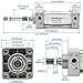 Baomain Pneumatic Air Cylinder SC 50 x 75,PT 1/4, Bore 2 inch(50mm), Stroke 3 inch(75mm),Dual Action 1 Mpa,for Industrial Machinery
