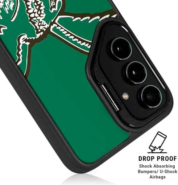 Skinit Kickstand Phone Case Compatible with Galaxy S25 - Officially Licensed NFL Philadelphia Eagles Retro Logo Design