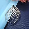 Castillna Stainless Steel Extra Extra Large (XXL) Plus Size Bangle Bracelets Set for Women, Set of 7 Pieces, 9.6 Inches #1