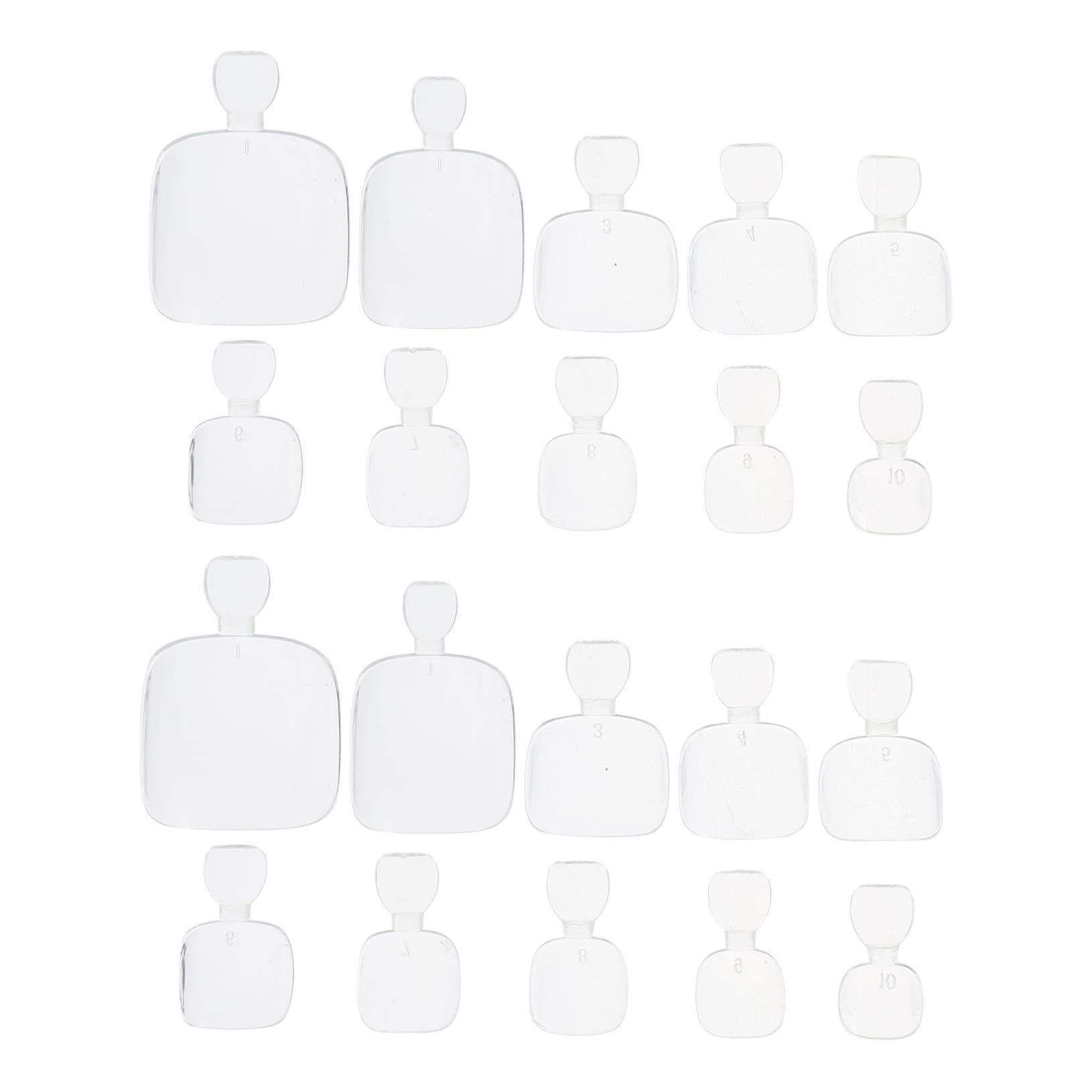 WOONEKY 500Pcs Toenails Press on Fake Toenail Tips glue on toes nails toe nails Nail Art Tip feet toenail plastic false toenail nail embellishments nail decor Nail flakes abs artificial