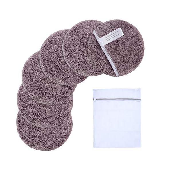SUNLAND-Reusable-Makeup-Remover-Pads-for-FaceEyes-Lips-Microfiber-Face-Cleansing-Gloves-Washable-Makeup-Remover-Cloth-with-Laundry-Bag-Rounds-Pads SUNLAND Reusable Makeup Remover Pads for Face,Eyes,Lips Microfiber Face Cleansing Gloves Washable Makeup Remover Cloth with Laundry Bag Rounds Pads