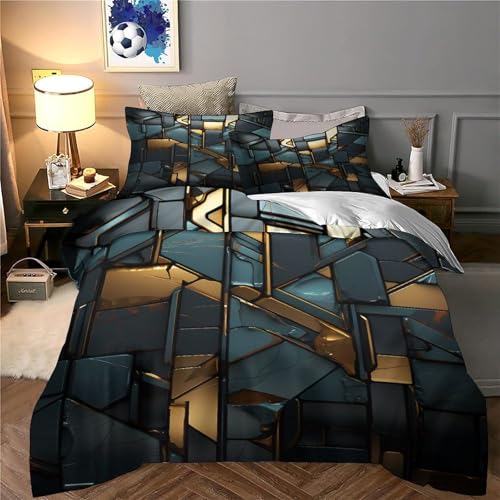 Parure de lit 200x200 Tourbillon Galactique en microfibre housse de couette 3D