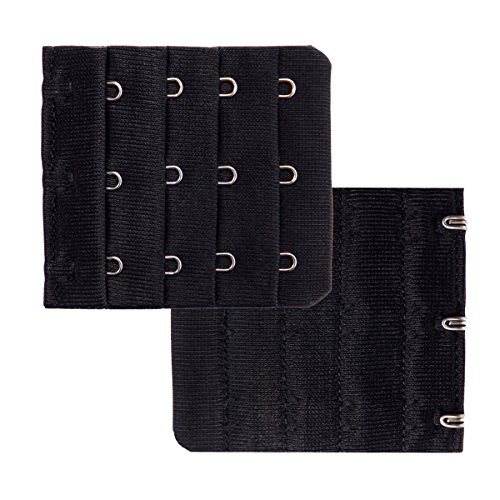 Ultra Soft Bra Extender Band Breathing Room 4 Rows Hook & Eye Extension Strap 6Pcs (3 Hooks) #TOP3