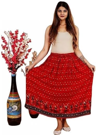 Women's Indian Cotton Wrap Around Skirts Boho Long Skirt Handmade Skirt