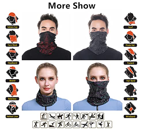 Image of VANCROWN Headband Neck Gaiter Head Wrap Headwear Face Mask Magic Scarf Bandana for Men and Women