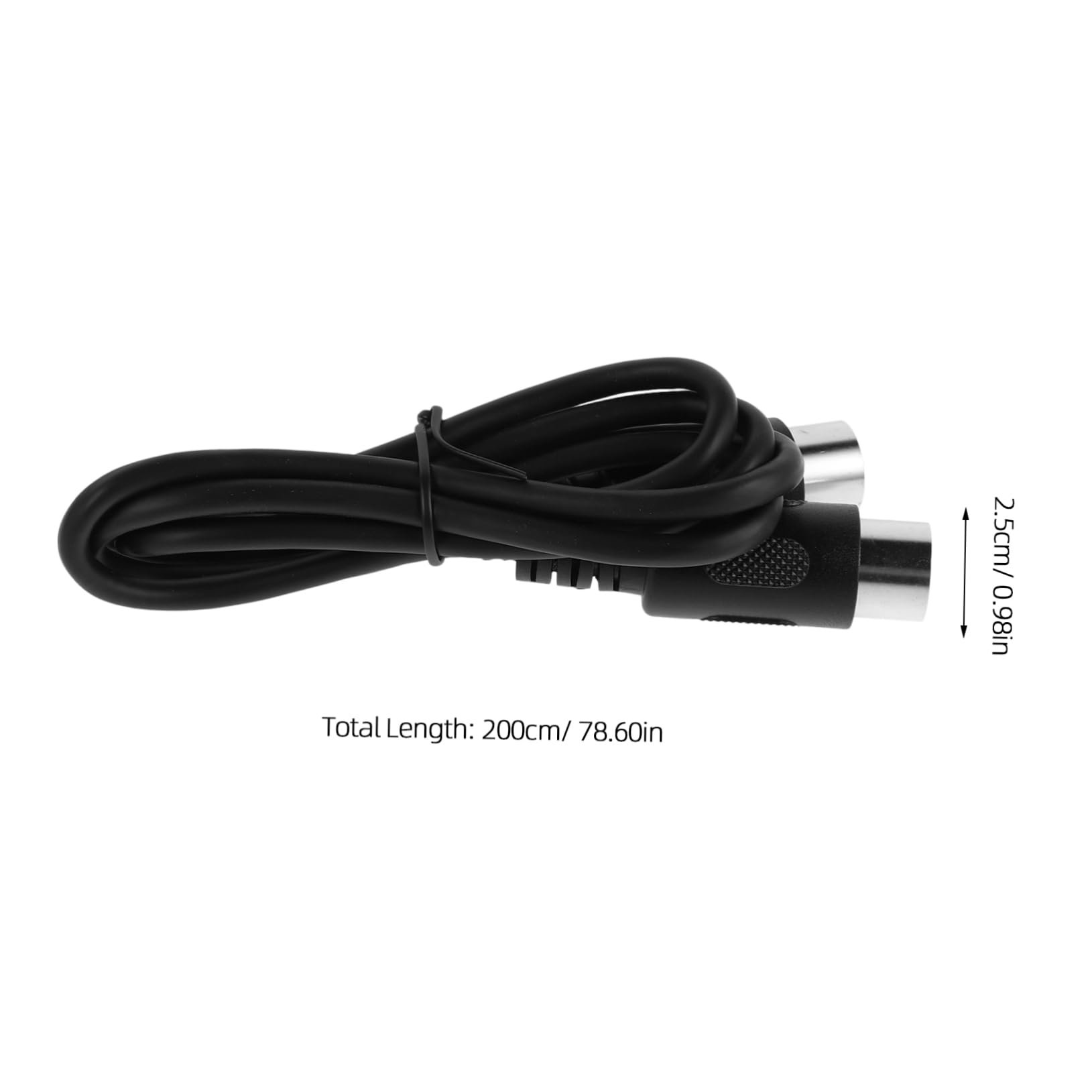 SUPVOX Midi Cable Pin Dual Connector for Keyboards Synthesizers and Electronic Drums Durable Audio Instrument Cable for Musicians