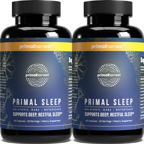 Primal Harvest 2 Pack, Primal Sleep, 60 Capsules with Valerian