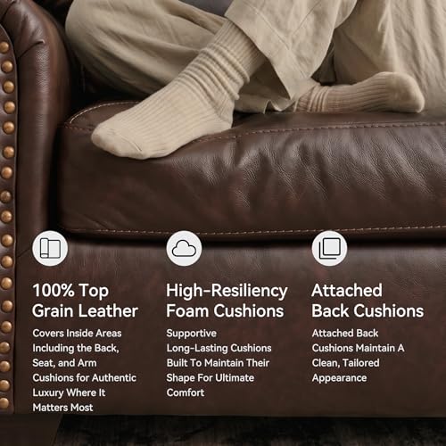 Ashley Classic Leather Sofa