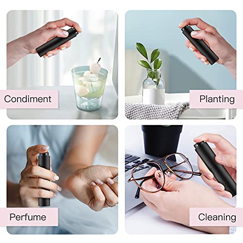 10Ml Travel Perfume Atomizer Refillable, Mini Cologne Spray Bottle Empty, Small Aftershave Sprayer For Dispenser (Black) #TOP2