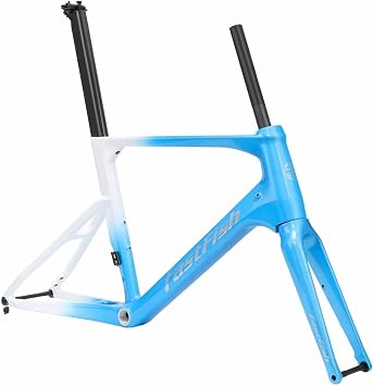 451 BMX Frameset 20" Carbon Fibre Road Bike Frame Thru Axle F12100mm R12142mm Disc Brake Full Internal Routing, 201-3/8 Tires