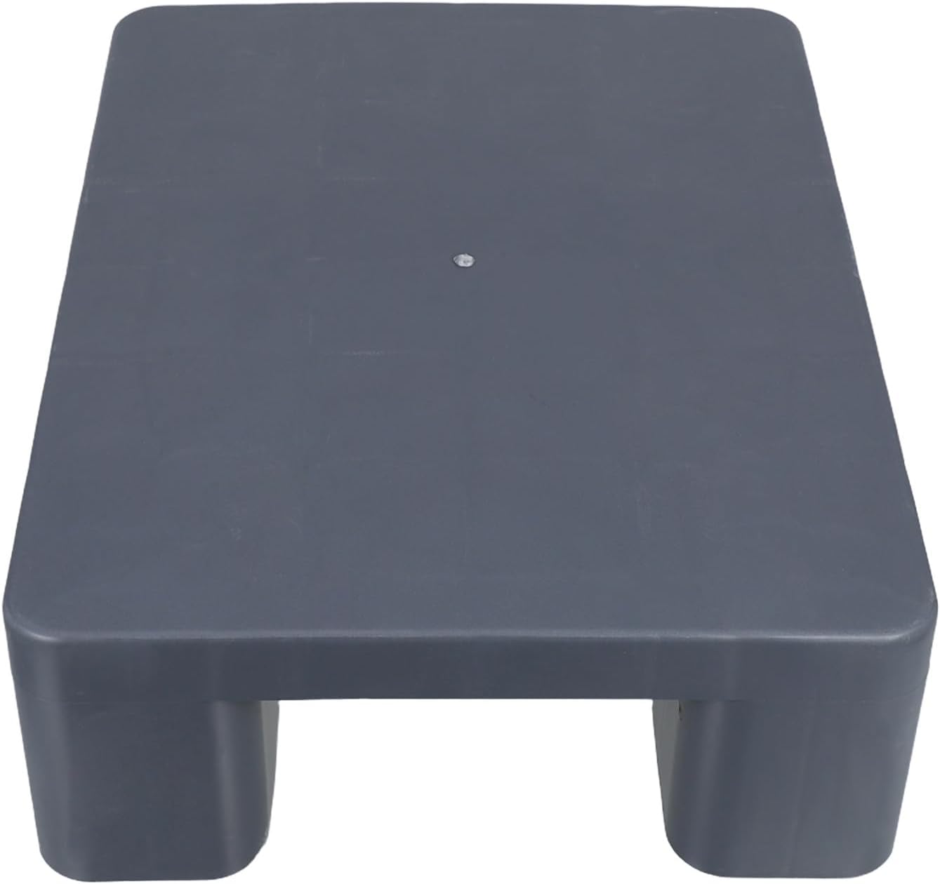 Cabilock Ventilated Plastic Pallet Board Waterproof Storage Pad 40x30x12cm Gray Lightweight Nestable Pallet for Warehouse Basement Kitchen and Supermarket Use