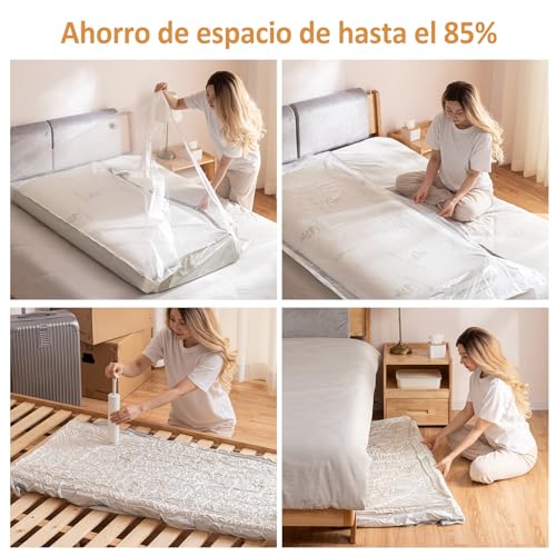 Esoes Vacuum Storage Bags, 240x120cm Extra Large Vacuum Bags for Storage Mattresses Duvets, and More, Waterproof - Image 4