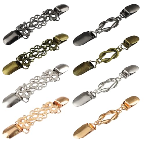 Pinces de rechange rétro pour vêtement, lot de 8 clips de taille et pantalon