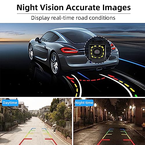 Image of Kewucn Car Backup Camera Reverse, 170 Wide Angle and 12 LEDs HD Night Vision License Cameras, IP68 Waterproof Reversing Parking Cam, Universal Fits for Car Truck SUV RV and More
