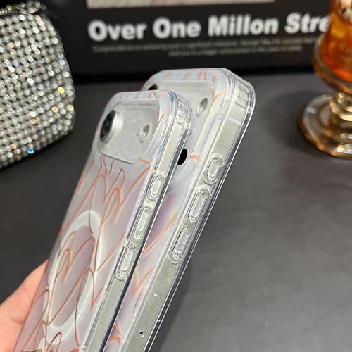 Jmltech Magnetic Case for iPhone 17 Pro Case Iridescent Heart Girly Clear Aesthetic Cute Women Trendy Phone Cases Compatible with MagSafe by Jmltech - Used condition - Image 7