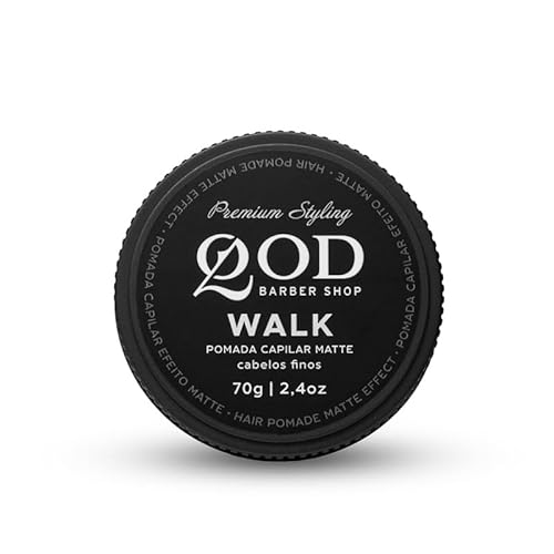 QOD BARBER SHOP Pomada Capilar Walk 70G - Média Fixação Efeito Matte -