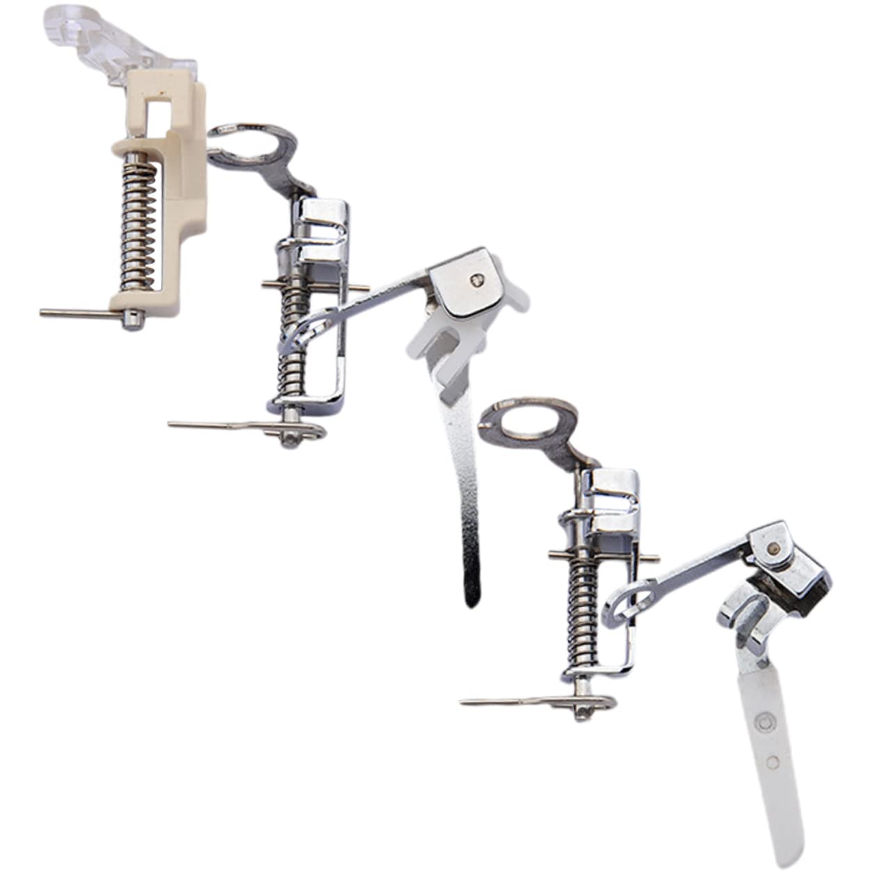 jojofuny 5 Set Piedino per Trapuntatura A Mano Libera Piedino Punto Raso Materiale per Cucire Piccolo Sewing Machine Piedino per Cucire Portatile Fornitura di Cucito Addominali 5 Pezzi * 5