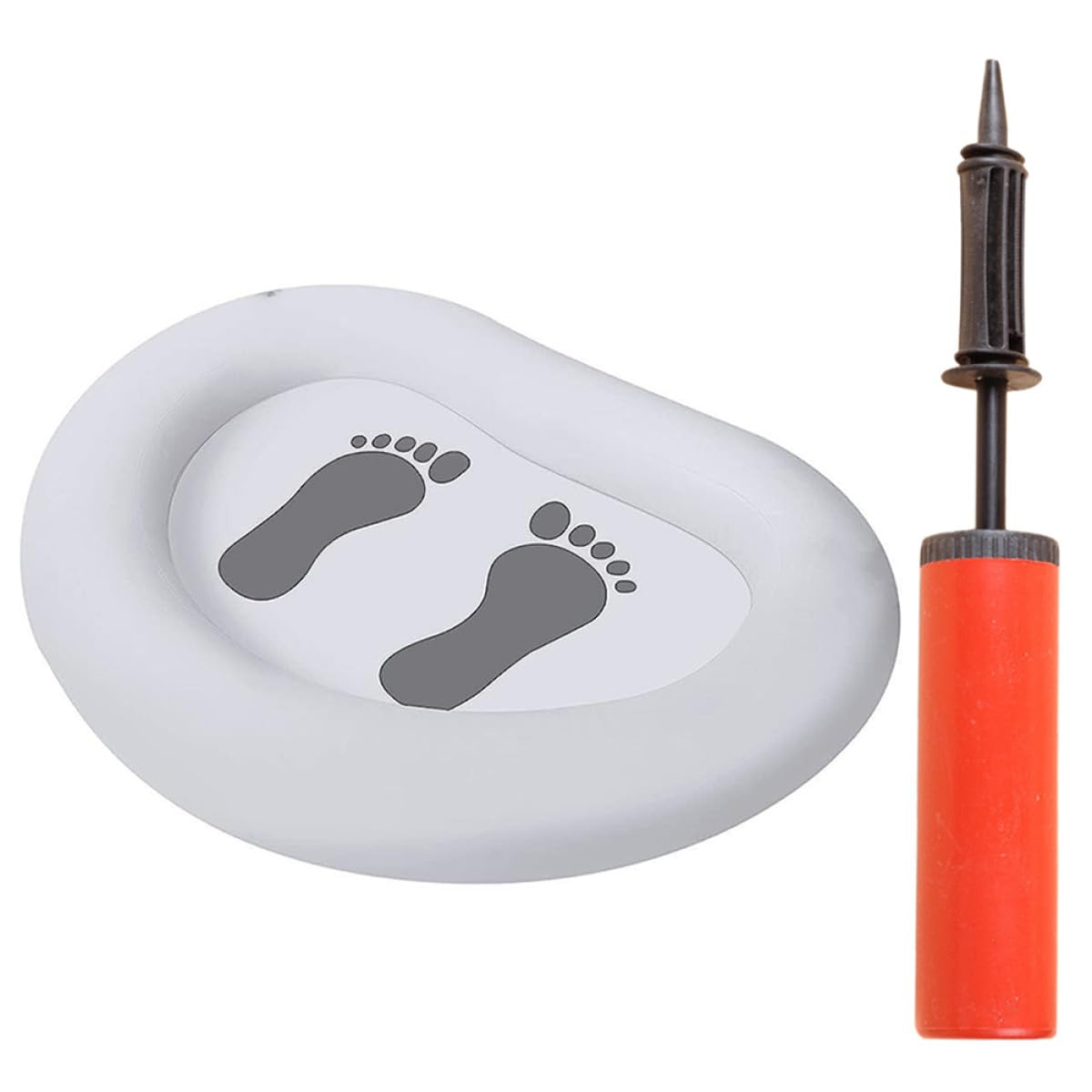 SOLUSTRE Pediluvio Gonfiabile per Piscina e Spa in Pvc Superficie Antiscivolo e Tappetino Massaggiante per Piedi Facile da Montare Colore Casuale
