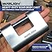 WARLION Heavy Duty Padlock - 90mm Solid Stainless Steel Lock with 4 Keys & 7/16