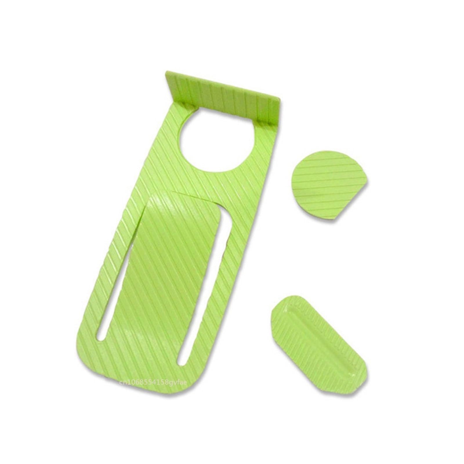 Door Stopper Wedge Style Multifunctional Floor Door Stop for Secure Fixing and Household Anti Collision(Green)
