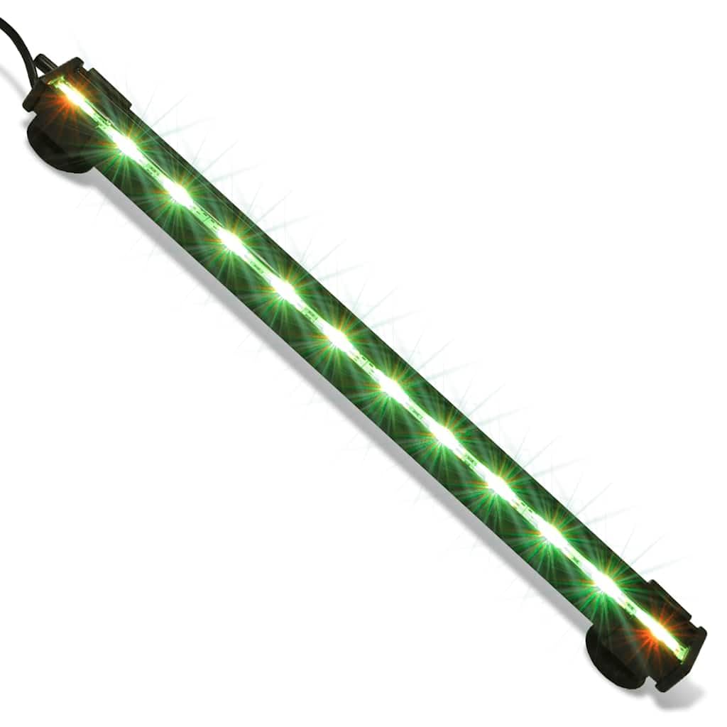 Lámpara LED para acuario, con burbujas, RGB 32 cm, bajo consumo, impermeable, con cambio de color, regulable para agua dulce y agua salada