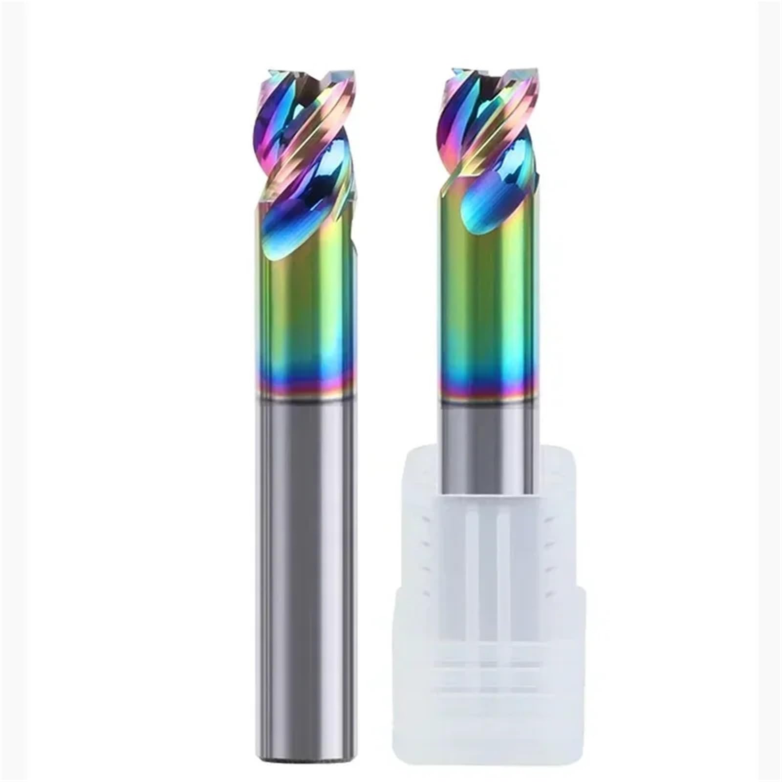 Fresa de aleación, Fresa CNC de carburo 1-12mm, cortador extremo HRC65 DLC, corte corto acero aluminio recubierto, 1 Uds(D10x10xD10x60L,STEEL)