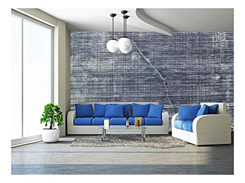 Wall26 - White Chalk Texture On Vintage Slate Blackboard With Scratches And Cracks - Removable Wall Mural | Self-Adhesive Large Wallpaper - 100X144 Inches #TOP12