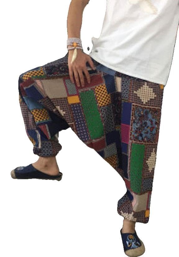 Pantalon turque homme PAMAN12 en coupe harem fluide soignée
