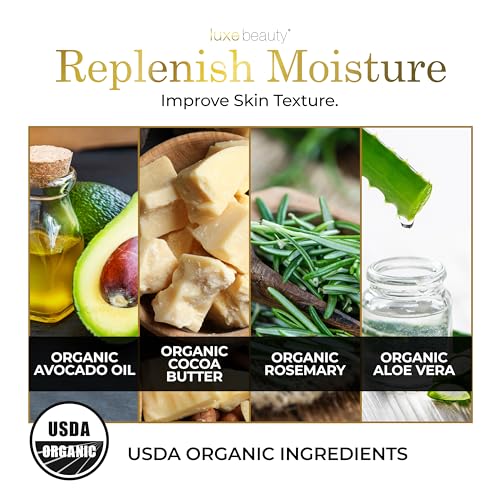 Luxe Beauty Non Greasy & Hyaluronic Acid Moisturizer for Face, Neck & Hands – Anti Aging Body Lotion & Non Toxic Body Lotion - Vanilla Body Lotion w/Silicone-Free, Organic & Plant-Based Ingredients - Image 5