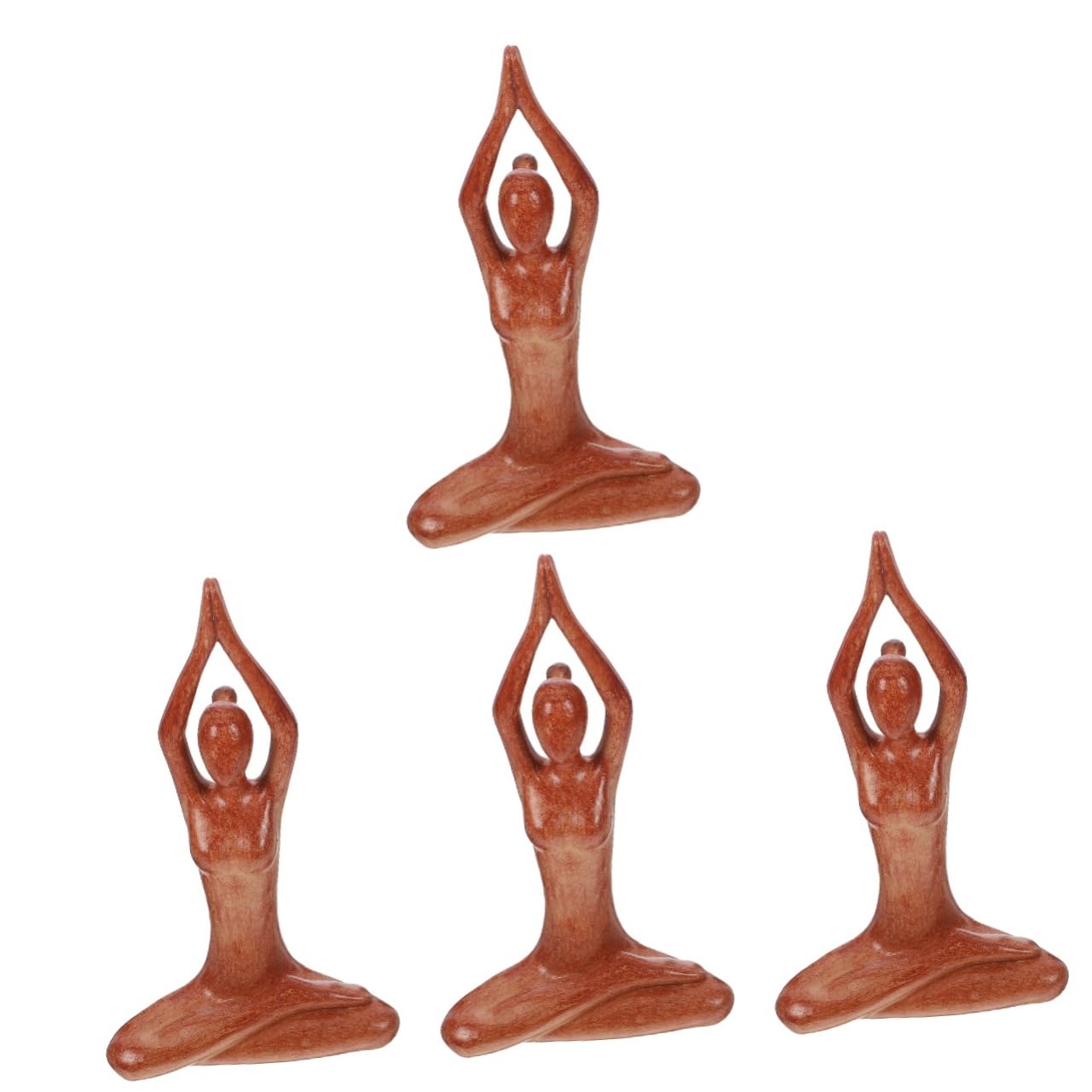 Statue de yoga pour bureau et maison, lot de 4 statuettes artistiques iplusmile d'exception