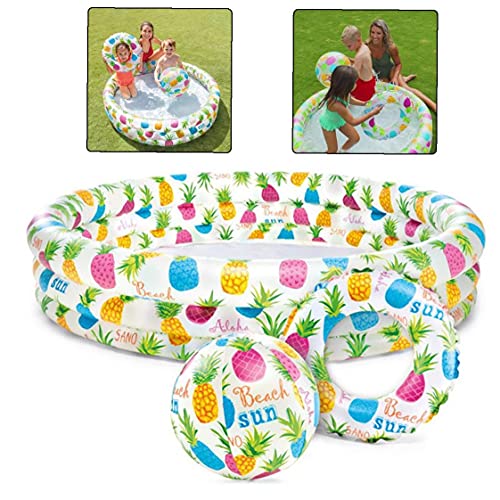 FINFFON Aufblasbarer Swimmingpool Tragbare Pool Baby Pool Inflatables Kit for Erwachsene Pool Party kangjia – Bild 5