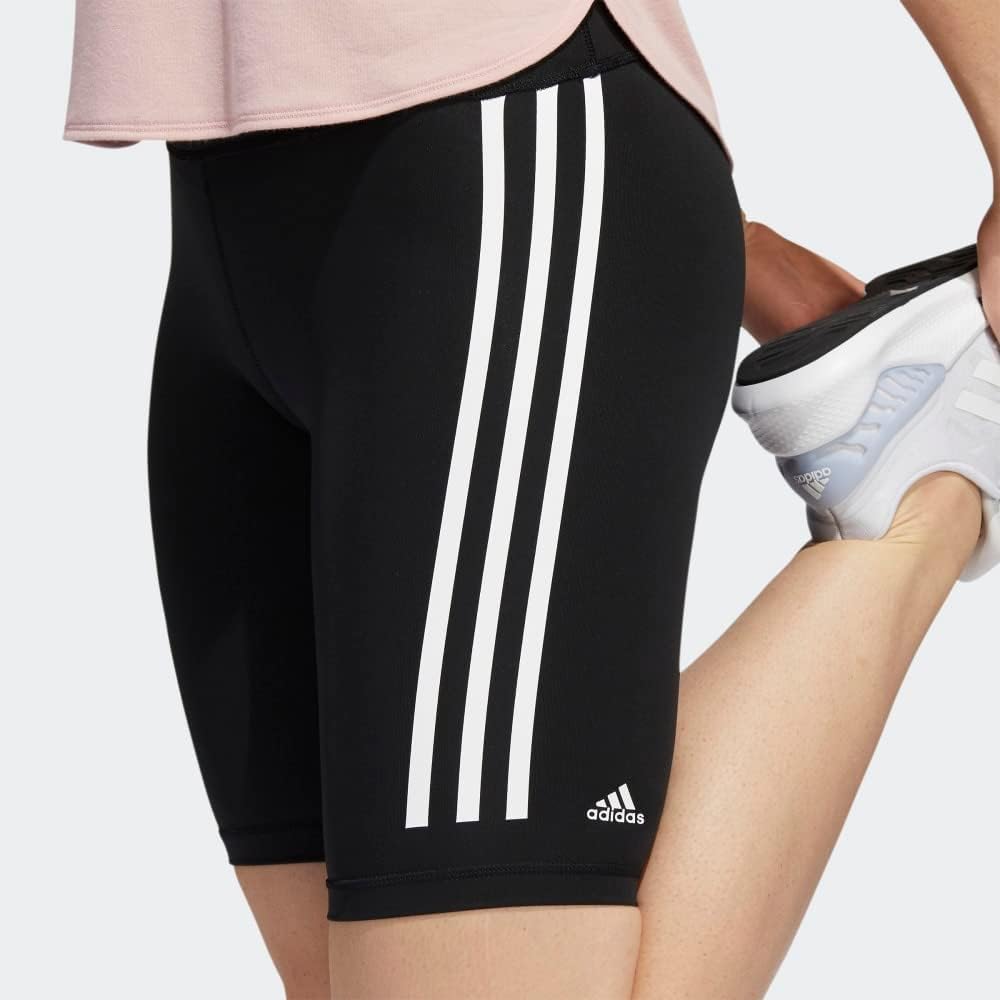 adidas Womens Versatility Training Icon 3-Stripes Bike Short Tights - Image 8