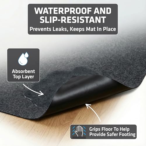 Image of Drymate Jumbo XXL Potty Pad, Dog Playpen Mat Whelping (60x74), Super Absorbent, Waterproof, Slip-Resistant, Machine Washable, Reusable Puppy Pad for Training, Incontinence, Crate, Kennel (USA Made)