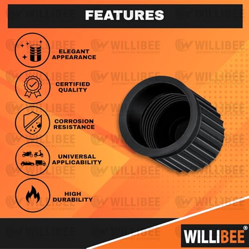 Image of WILLIBEE 100 Pcs Car Tyre Valve Caps | Universal Tyre Valve Cap Set for Car, Bike & Scooter | Dust-Proof Airtight Stem Caps | Tire Valve Cap